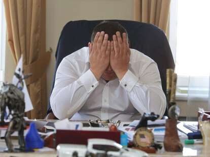 Dnipro Mayor Borys Filatov speaks with Kyiv Post on June 6 in his office.