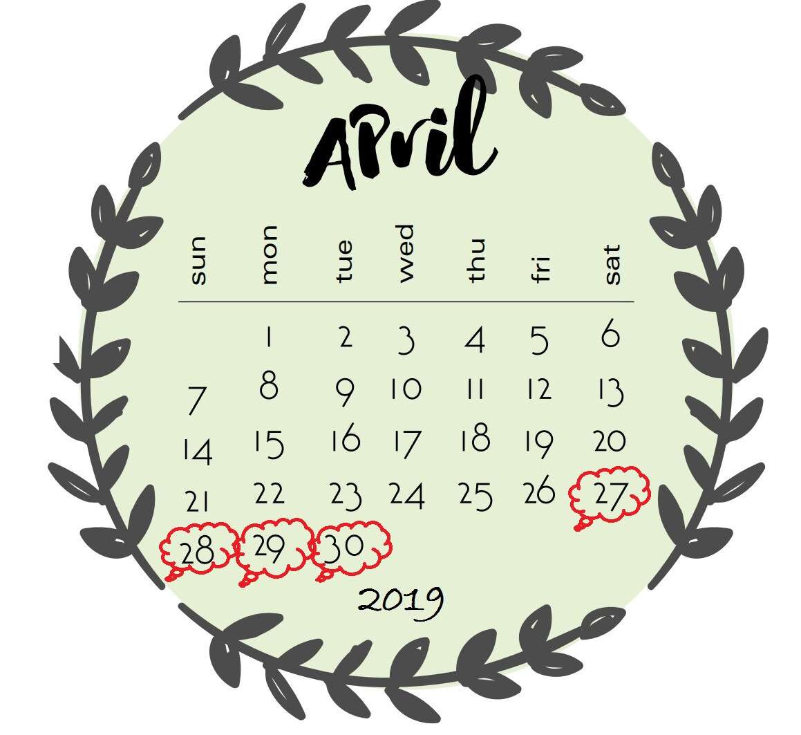 Calligraphy-April-2019-Calendar