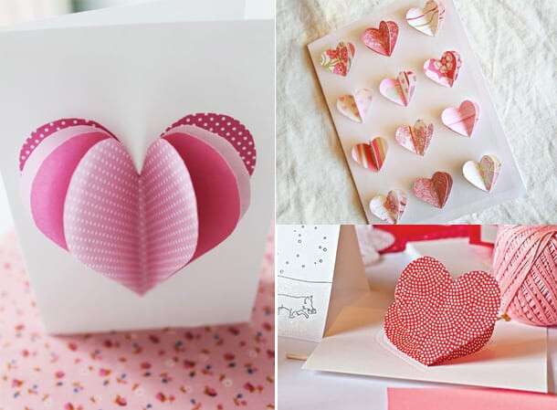 Валентинки из бумаги и конфет своими руками в подарок на 14 февраля