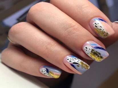 Абстрактный маникюр: новые идеи необычного нейл-арта в стиле Пикассо