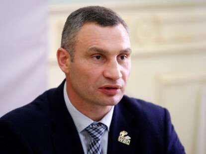 Press conference Of President Of WBC And Kiev's Mayor In Kiev
