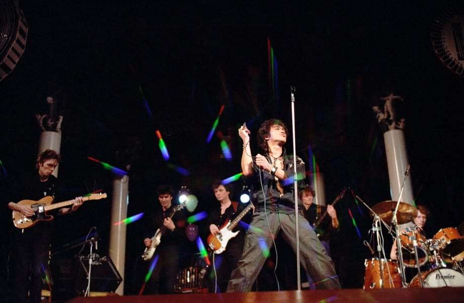 Soviet rock singer Viktor Tsoi, 1988