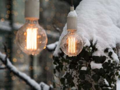 Close-Up Of Illuminated Light Bulb