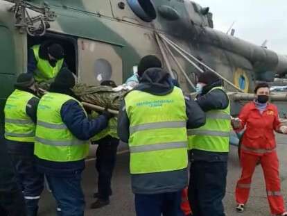 Эвакуационный вертолет