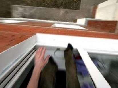 выпал из окна