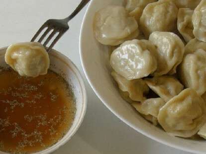 Пельмени с уксусом