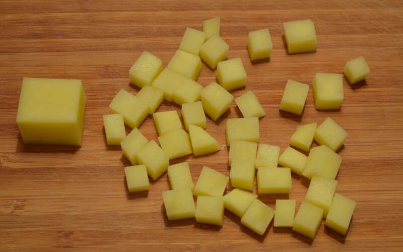 Картофель кубиками (фото)