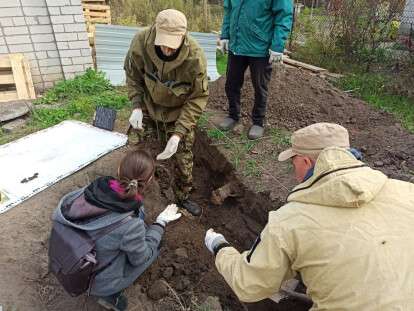 Фото проводятся раскопки