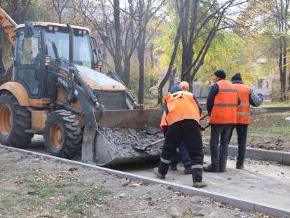 ремонт дорог в районе Мазепы