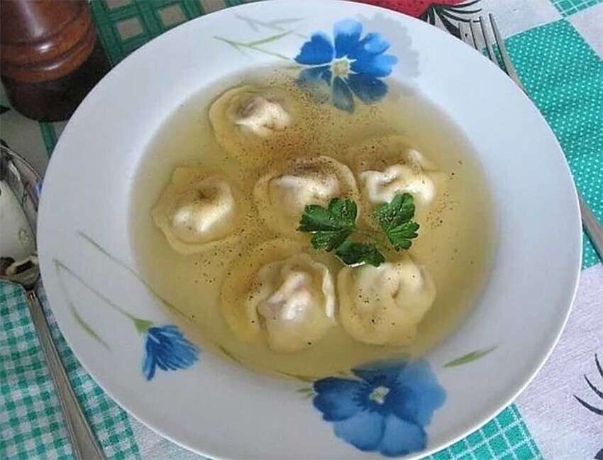 пельменный суп