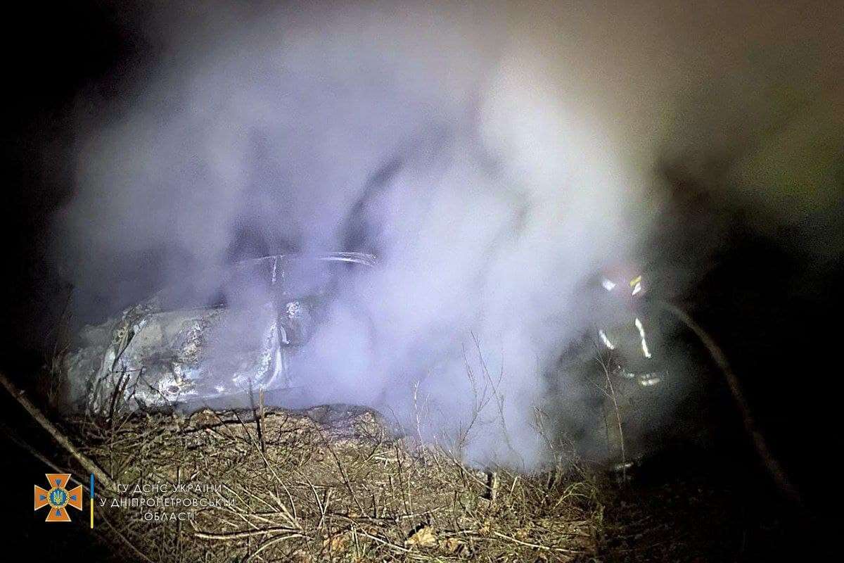 ДТП сгорела легковушка