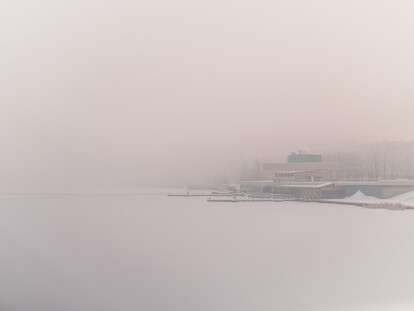 туман в Днепре
