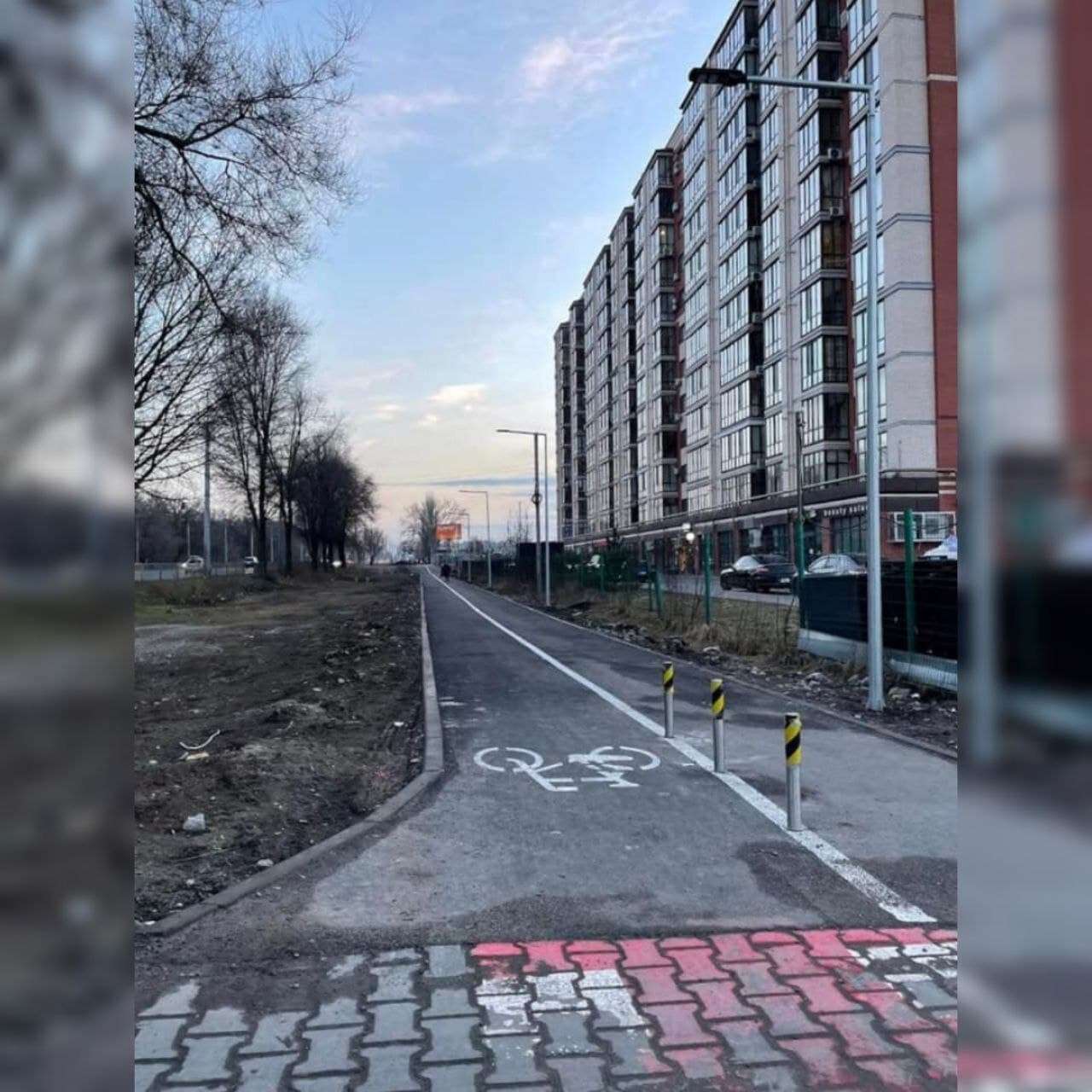 На Днепропетровщине появилась современная велодорожка с освещением (Фото)
