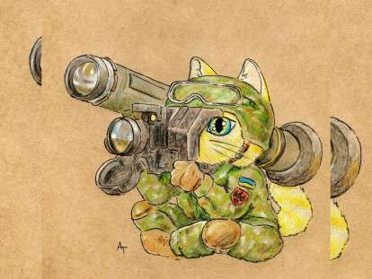 котик защитник