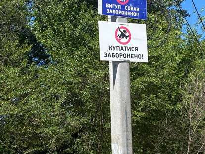 купаться запрещено