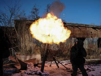 Мінометники 93-ї бригади у Бахмуті