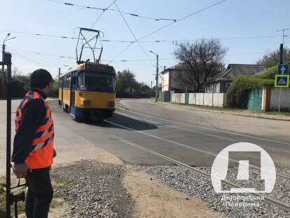 ремонт трамвайної колії у Дніпрі