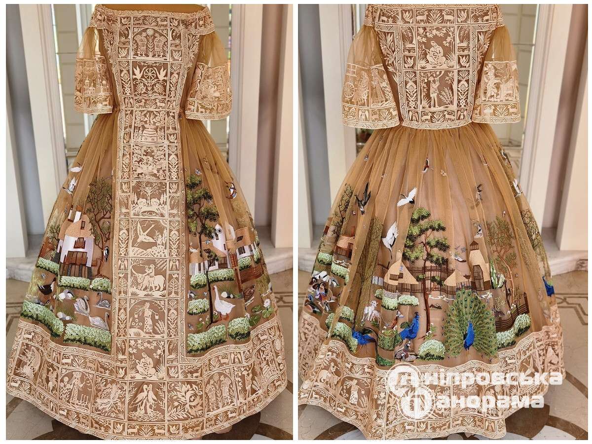 Художница из Днепра вышила невероятное свадебное платье и ищет для него  невесту военного (фото, видео). Читайте на UKR.NET