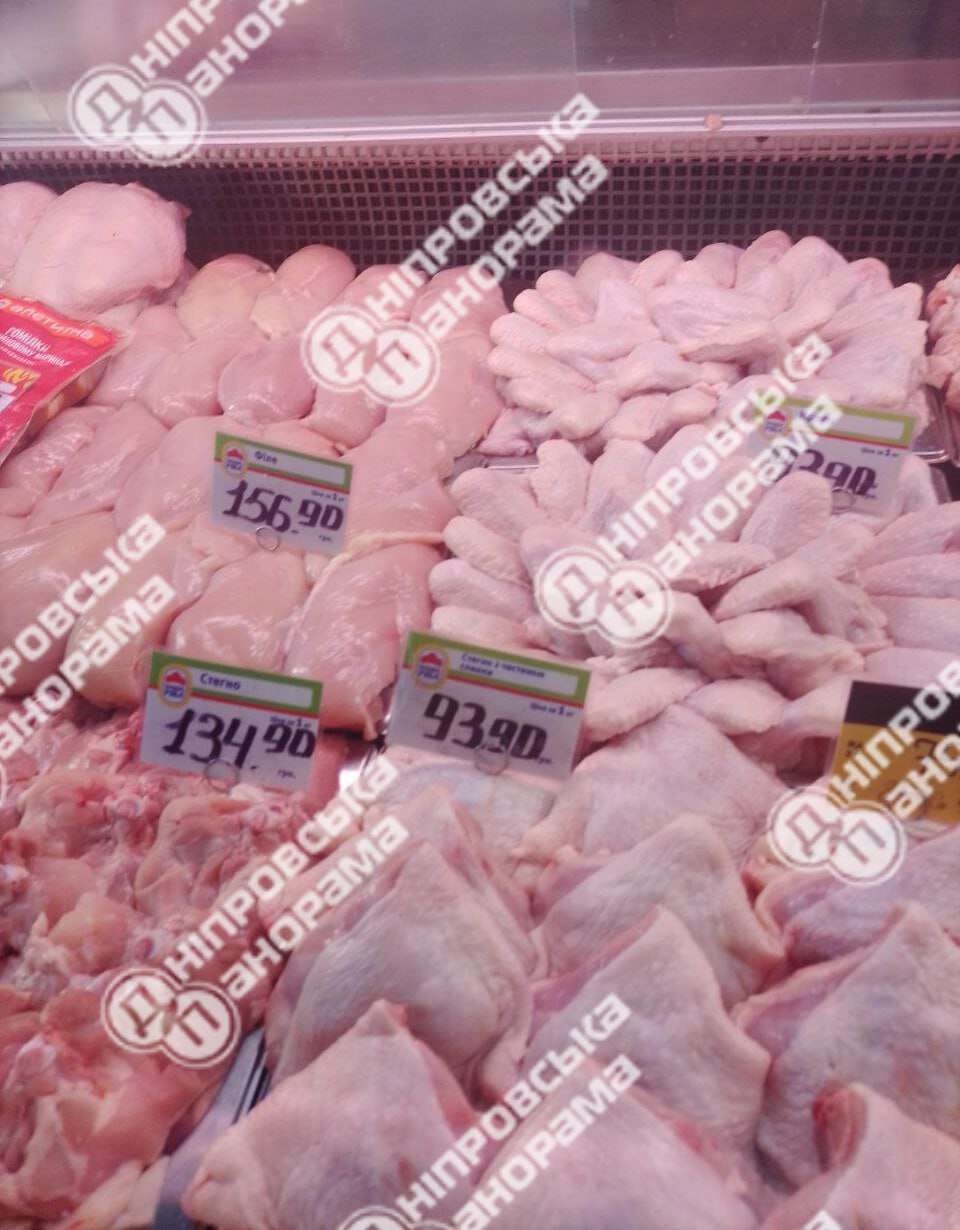 ціни на м'ясо у Дніпрі