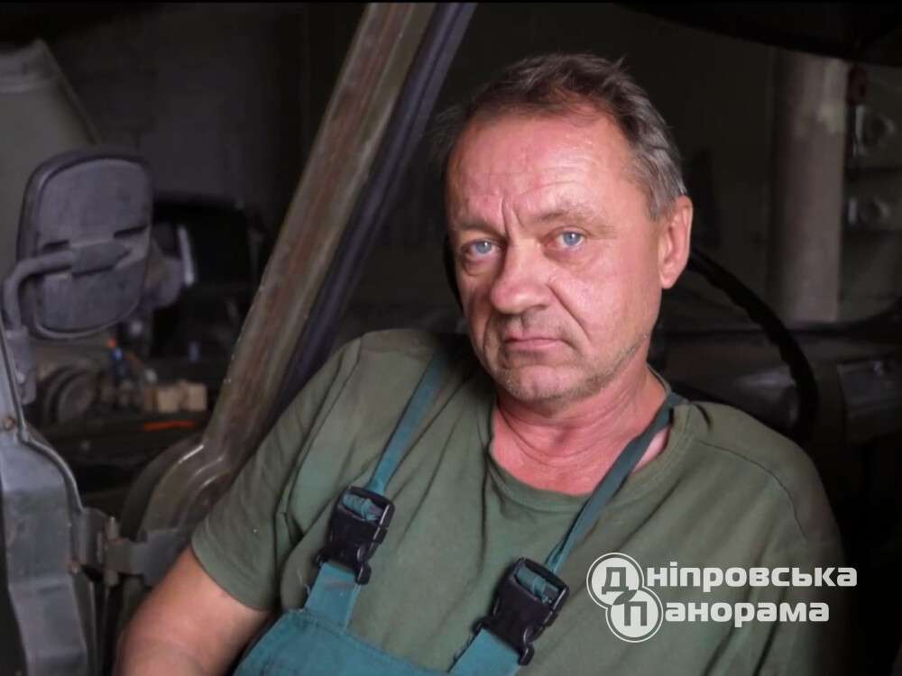 водій з Дніпра на фронті ремонтує авто