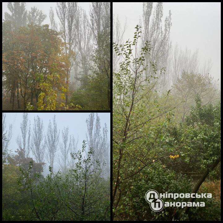 Густий туман у Дніпрі