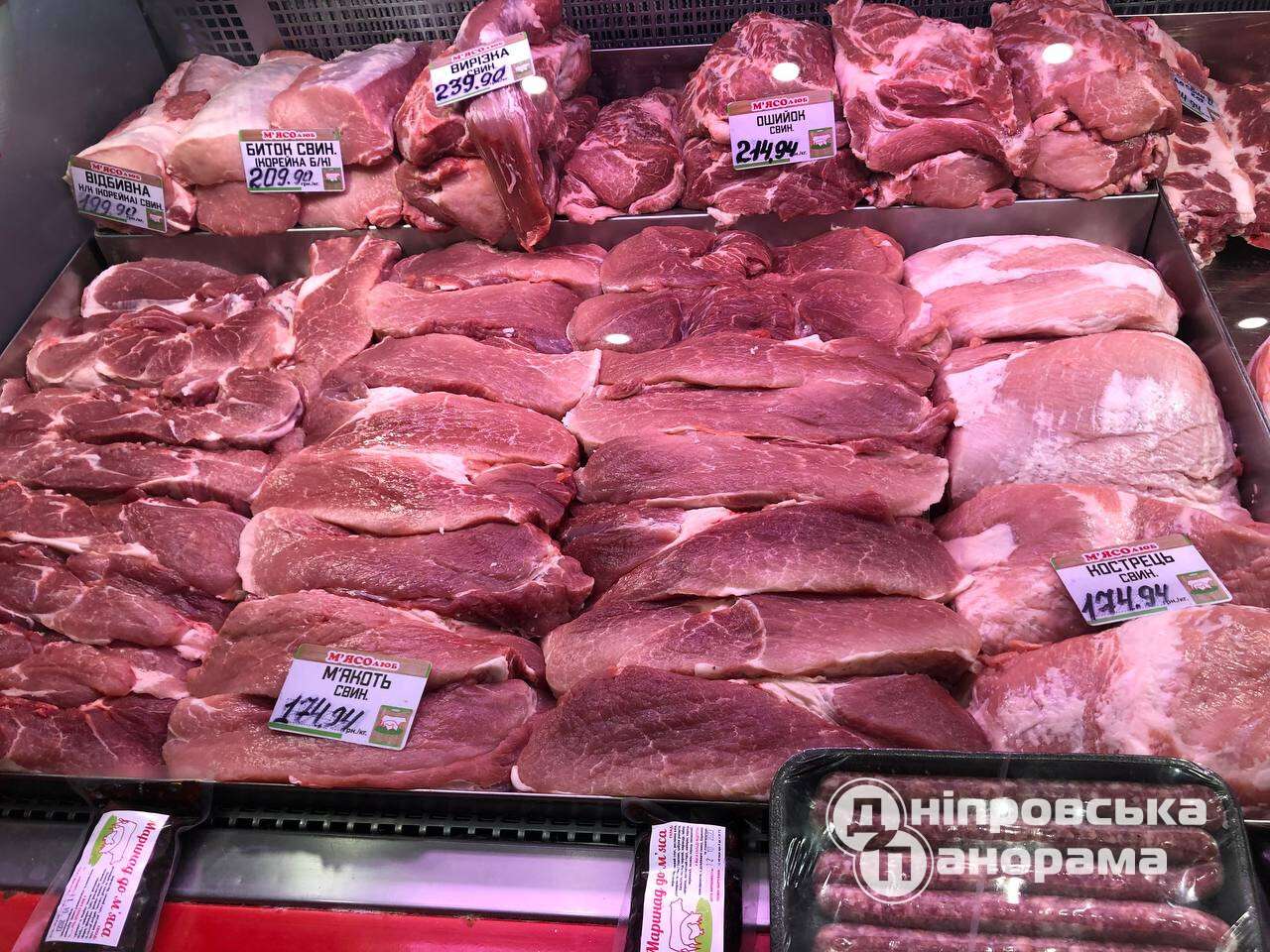актуальні ціни на м'ясо Дніпро