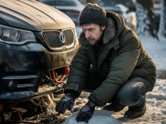 машина ручник взимку