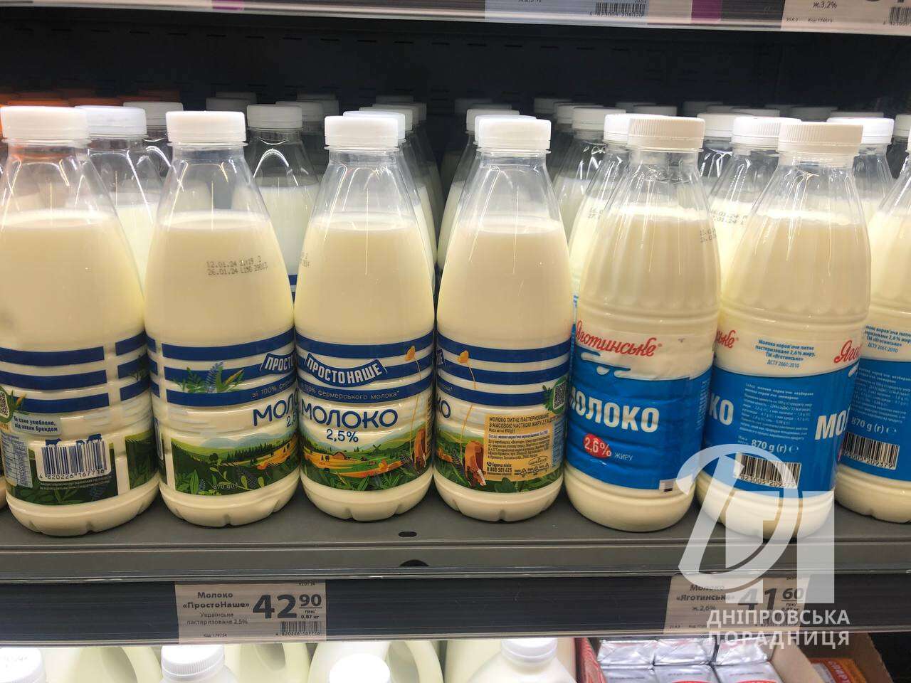 ціни на молочку Дніпро