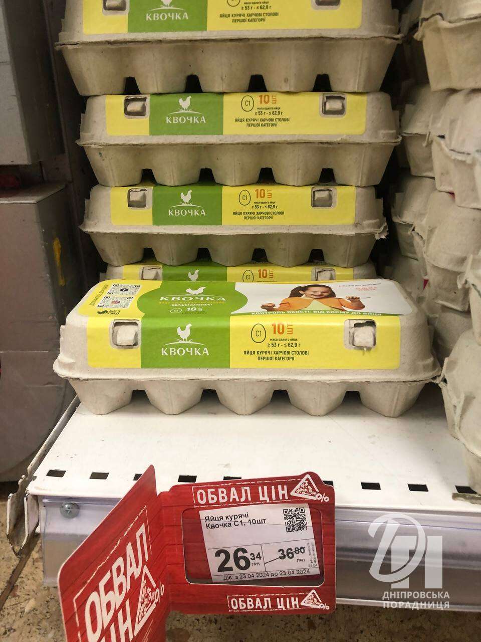 ціни на яйця у Дніпрі