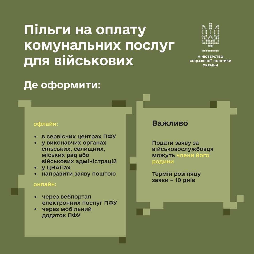 Як оформити пільги на оплату комунальних послуг для військових