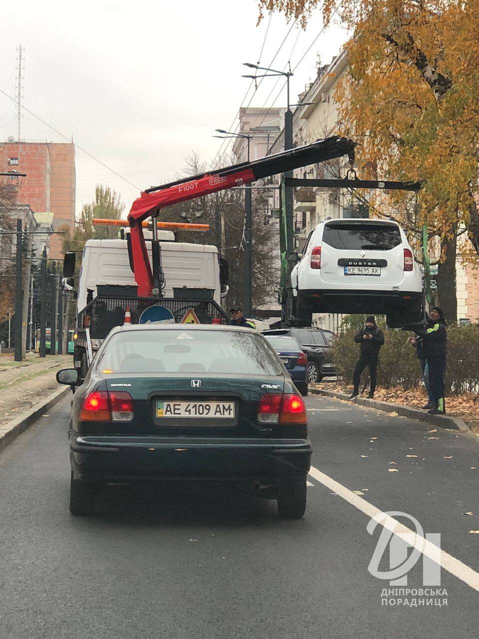 новая дорожная разметка в Днепре