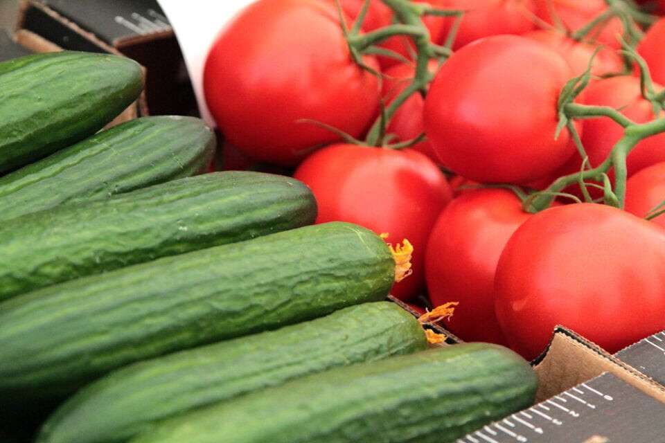 огірки помідори