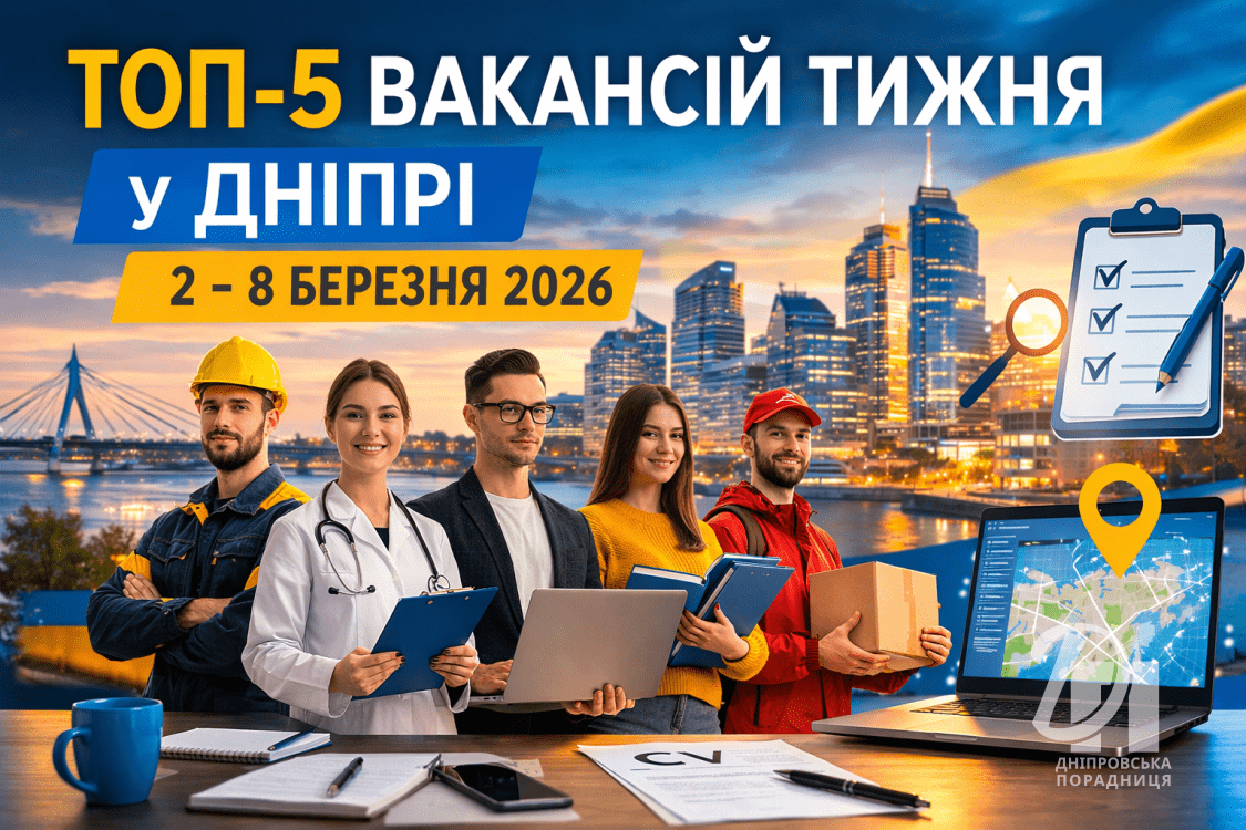 топ вакансій в Дніпрі 1