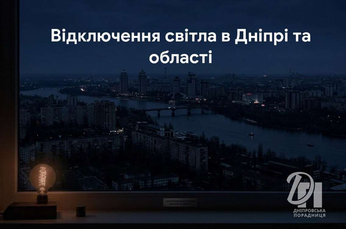 ЦЕК. Відключення світла в Дніпрі та області