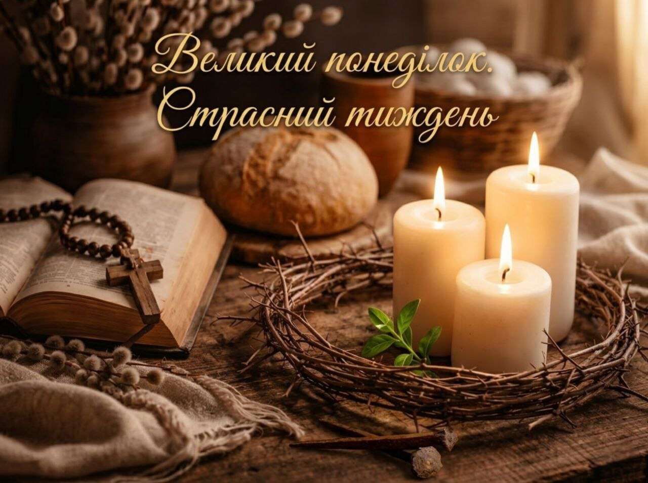 великий понеділок. страсний тиждень