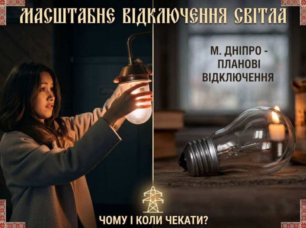 масштабні відключення світла