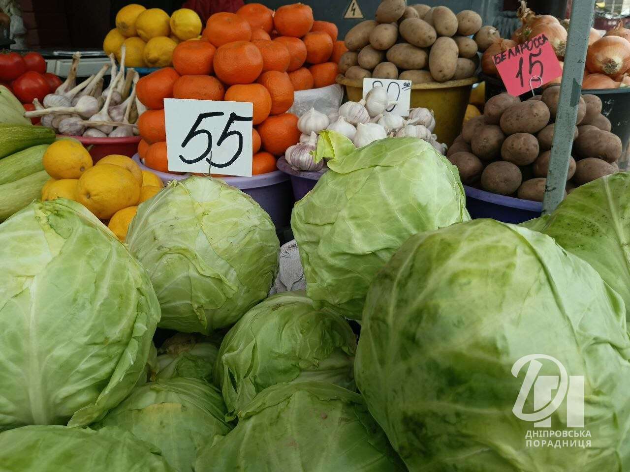 ціни на молоду капусту Дніпро