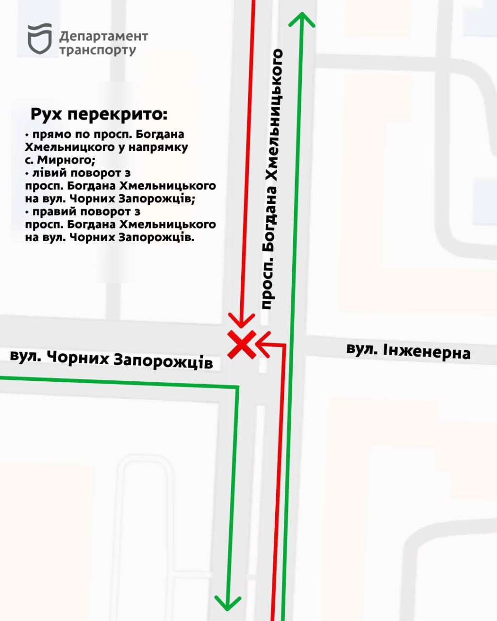 зміни у русі транспорту Дніпро