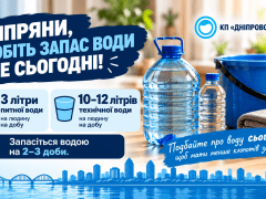 Запас води на 2–3 доби Сайт